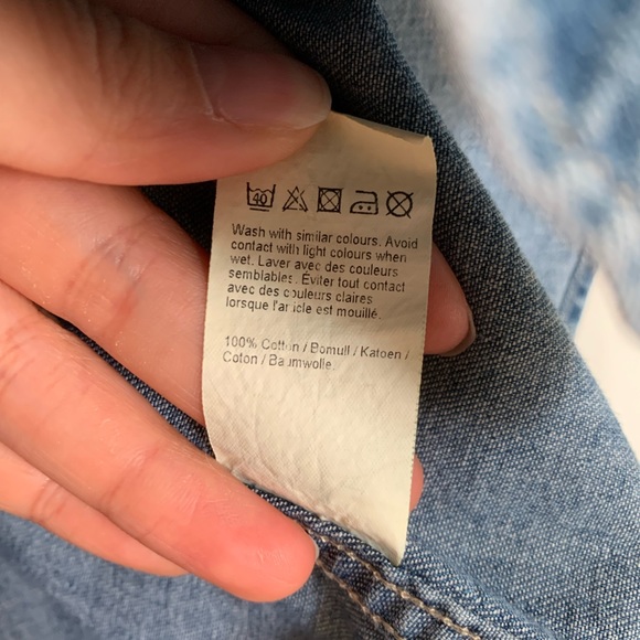 River Island Chambray Long Sleeve Button Down - Picture 4 of 4